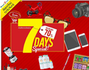 ลดแล้วลดอีก 7 Days Special ลดสูงสุด 70% พร้อมคูปองส่วนลด 4 ต่อสุดคุ้มที่ Shopat7.com 