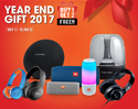 YEAR END GIFT 2017 ซื้อ 1 ฟรี 2 สุดคุ้ม!! เมื่อซื้อลำโพง-หูฟัง JBL , Shure , Harman/Kardon ที่ร่วมรายการ