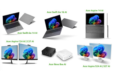 เอเซอร์เปิดตัว Copilot+ PC รุ่นใหม่ พร้อม Swift Go AI และ Aspire กับโปรเซสเซอร์ NPU ในตัว